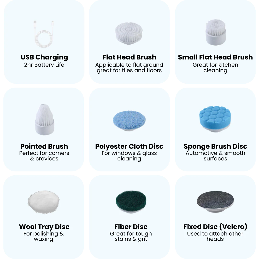 7-in-1 Electric Spin Scrubber - Image 6
